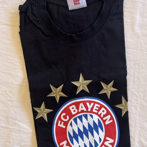 FC Bayern München T-shirt like new, size M, black, 5 stars