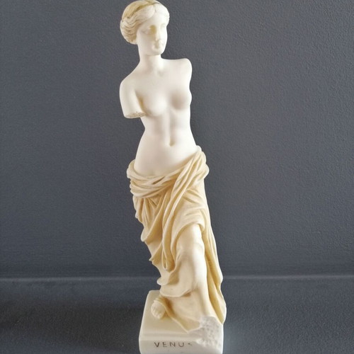Aphrodite statue alabaster used, height 24 cm