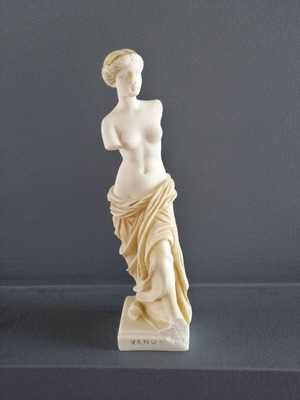 Aphrodite statue alabaster used, height 24 cm
