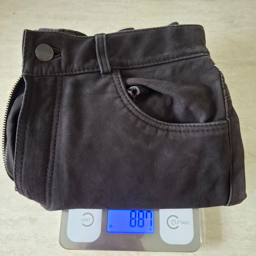 Vintage black leather trousers like new, size Small