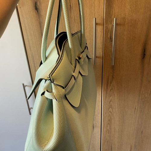 Love Turquoise Large Tote Bag like new