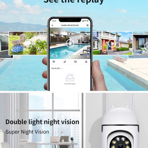 WiFi camera outdoor rotating new with audio and motion detector