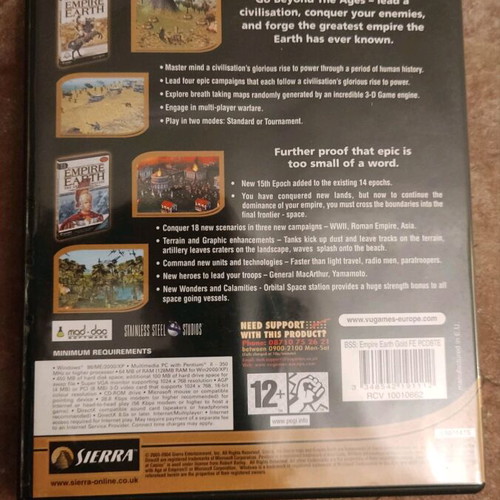 Empire Earth Collection PC like new