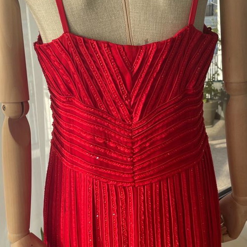 Haute Couture evening dress Carlo Pignatelli 100% silk size 46 new