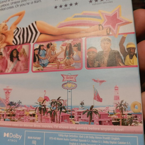 Barbie Blu-Ray new, comedy adventure romance drama