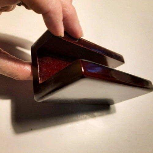Wooden office card holder like new with small scratches