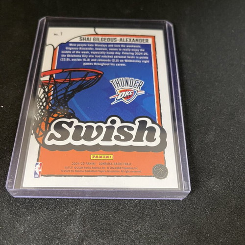 Shai Gilgeous-Alexander Sheesh and Swish cards used