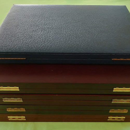 Coin cases used, pack of 5 for euro and coin storage