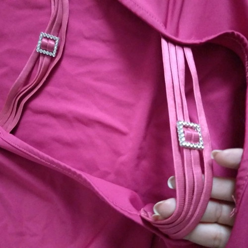 Blouse with open back and sleeve openings, size XS