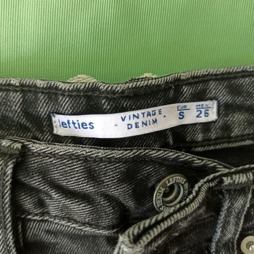 Lefties Black Denim Mini Skirt S Used