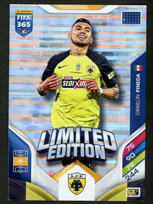Panini FIFA 365 Adrenalyn XL Limited Edition Orbelin Pineda AEK card like new