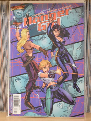 Danger Girl #1 comic like new, cover by J. Scott Campbell