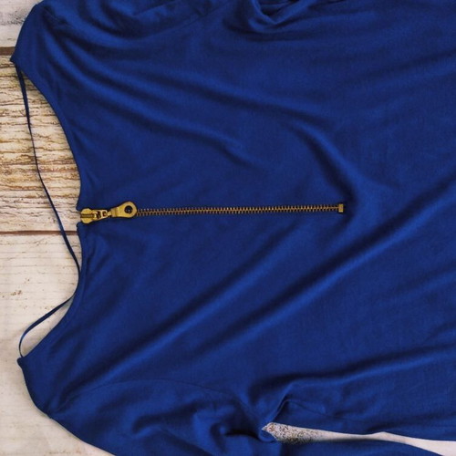 Μπλούζα Zara Basic L καινούργιο μπλε