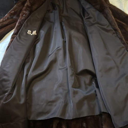 Brown Long Mink Fur Tzelalis Like New