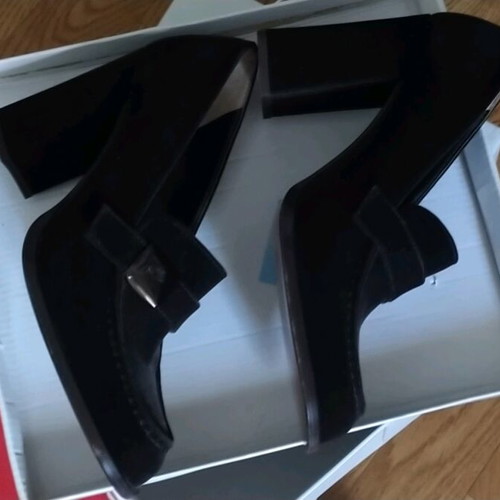 Danos suede leather black shoe size 40 new