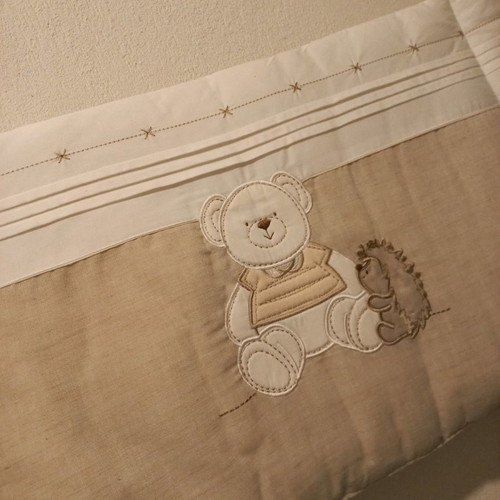 Prenatal baby blanket used, beige