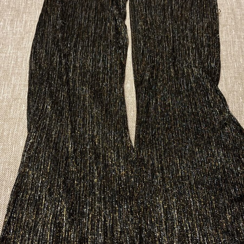 Zara pants black size S used, fitted top and wide bottom