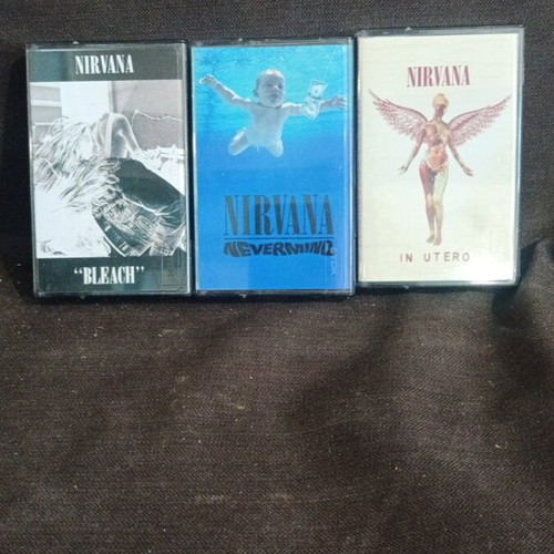 Nirvana cassette pack Bleach, Nevermind, In Utero like new
