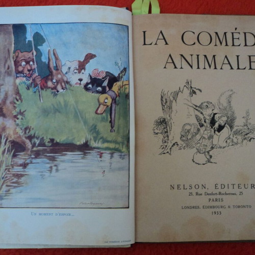 Nelson La Comédie Animale used book with lithographs
