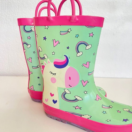 Voi Noi Unicorn Kids Rain Boots 28EU like new, multicolor