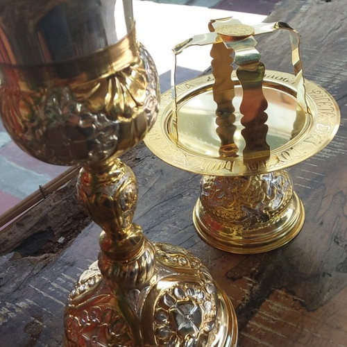 Church silver-plated diskophtera set
