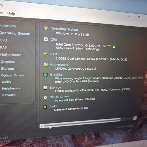 Lenovo ThinkPad laptop 14-inch FHD Intel Core i5 8GB 256GB SSD Windows
