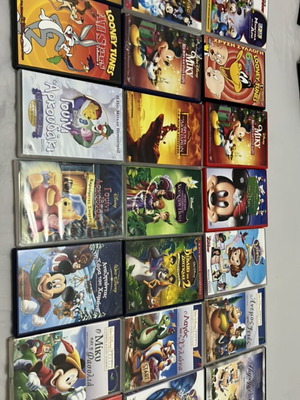 Disney children's DVDs used, dubbed
