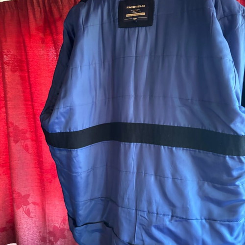 Farfield Montgomery men's coat used, size 56, dark blue