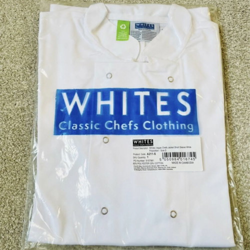 Whites chef jacket white brand new, professional
