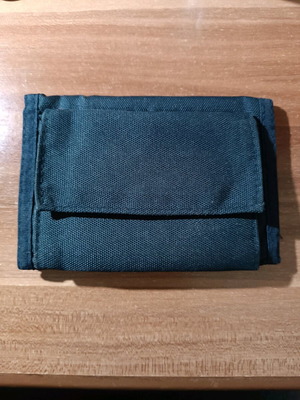 Blue wallet like new with scratch fastener
