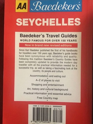Seychelles guide used, travel book