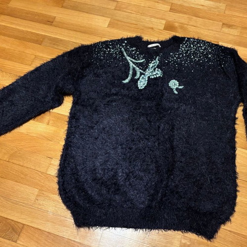 Zara knitted sweater with sequins like new, size 13-14