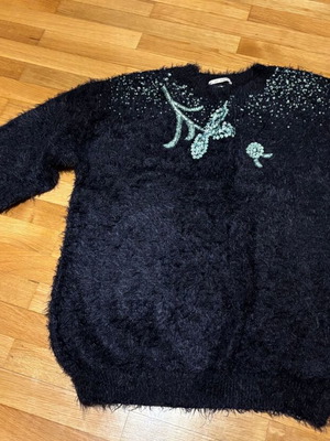 Zara knitted sweater with sequins like new, size 13-14