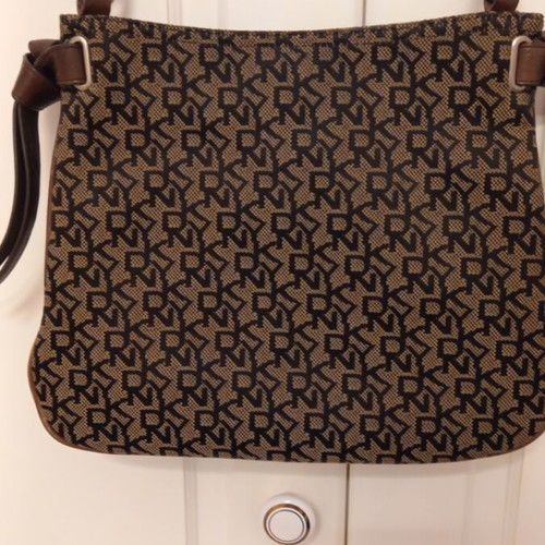 DKNY crossbody bag, beige and brown