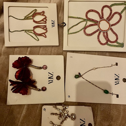 Zara necklace and earrings new