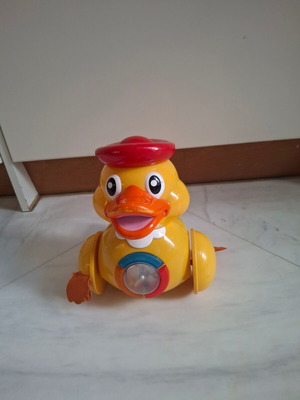 Duck rattle used with sound, light and movement