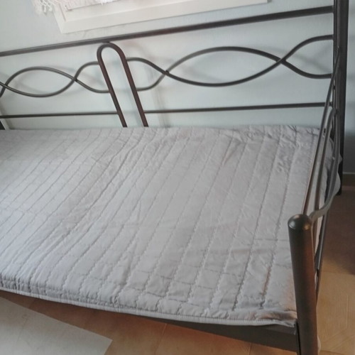 Iron sofa bed, solid frame, fits single mattress 200x90 cm
