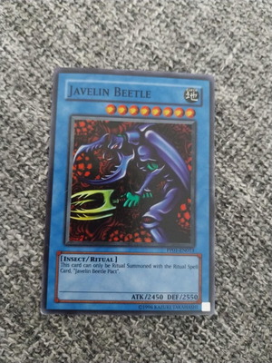 Javelin Beetle Yu-Gi-Oh! card used, Super Rare