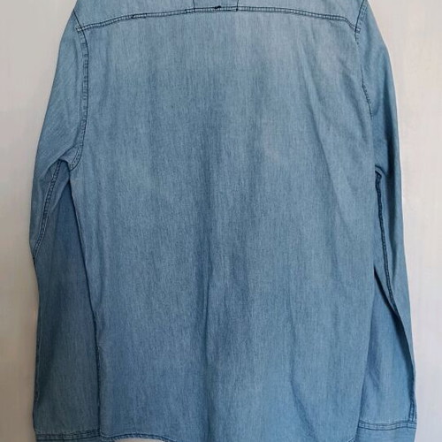 Denim shirt like new, unisex, size L, blue
