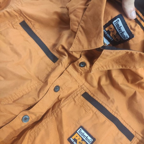 Timberland Pro Series Work Shirt new orange size L
