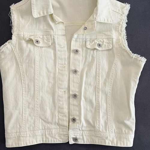 Summer vest like new, open yellow, size M