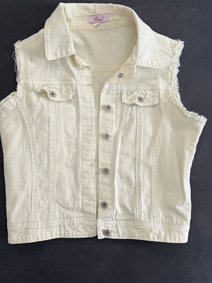 Summer vest like new, open yellow, size M