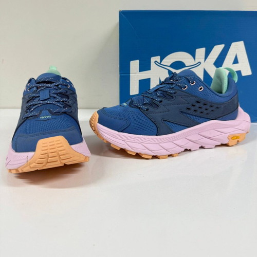 Hoka Anacapa Breeze Low new blue and pink sports shoes