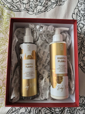 Exotic Flora Body Mist and Body Milk set new, fruity tropical scent