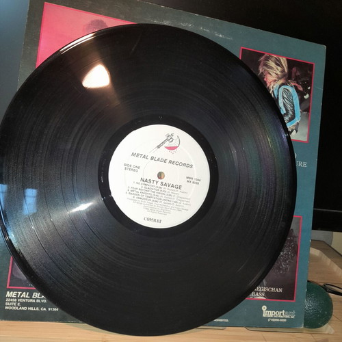 Nasty Savage LP used, Metal Blade 1985 US power thrash
