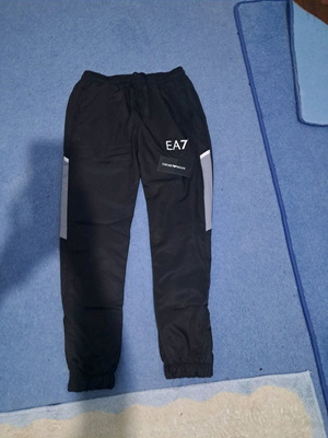 EA7 windbreaker pants new, black, Emporio Armani