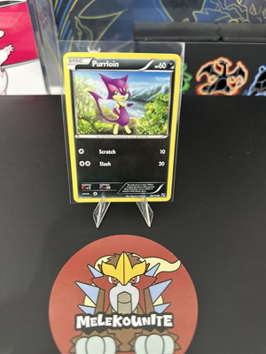 Purrloin 66/114 MP αγγλική κάρτα Pokemon Zoroark Trainer Kit μεταχειρισμένη