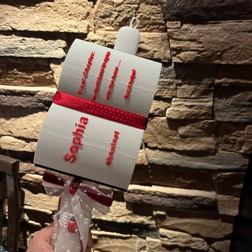 3d printed custom Easter candle new with personalization options