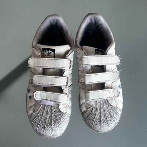 Adidas Superstar 35 used leather white sneakers