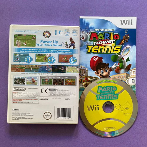 Nintendo Wii Mario Power Tennis game used, complete with manual